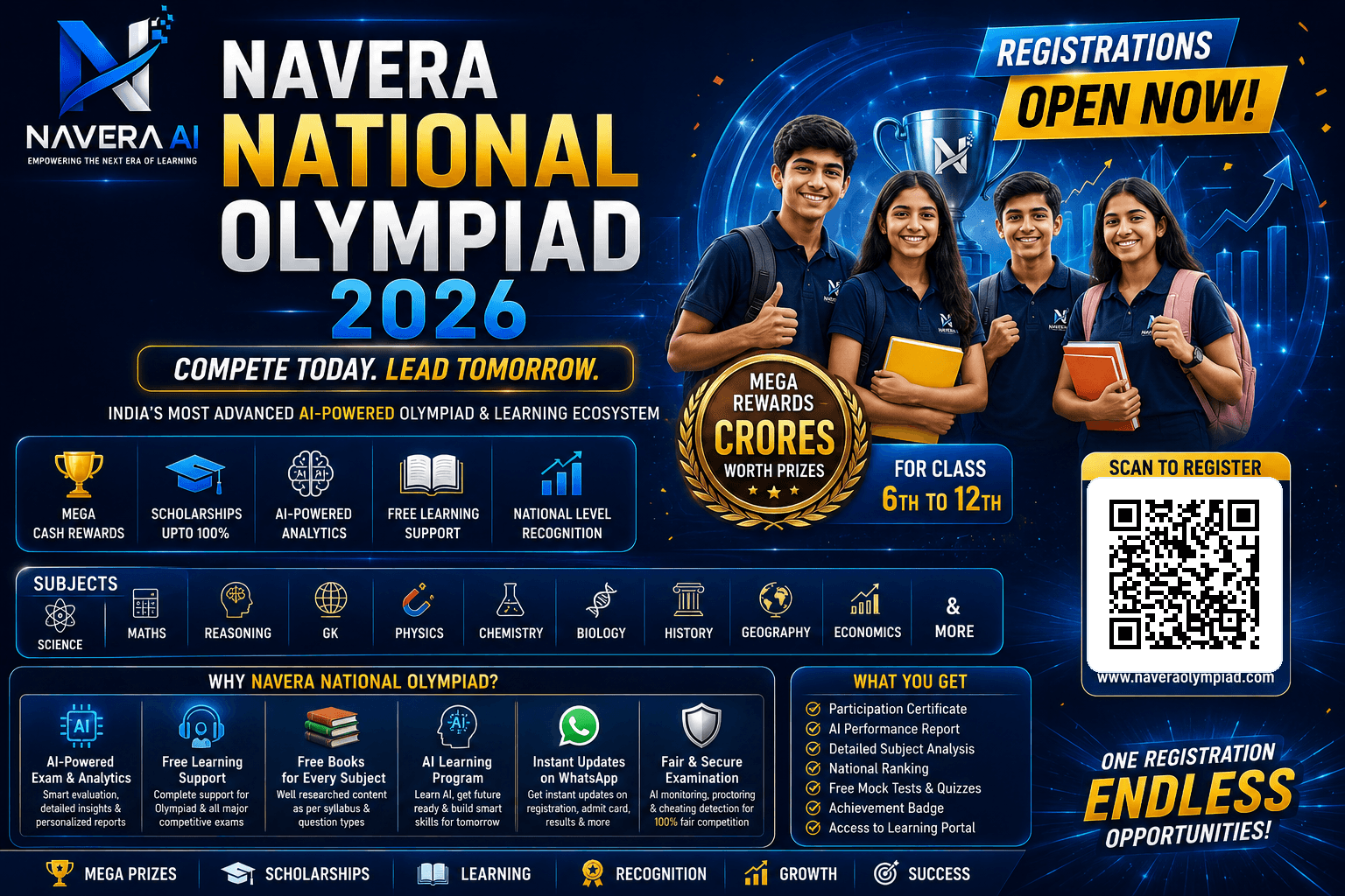 NAVERA Olympiad 2026 National Olympiad 2026 poster